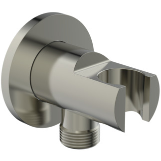 IDEAL STANDARD Idealrain round shower handset elbow bracket, silver storm #BC807GN - Ultra Steel resmi