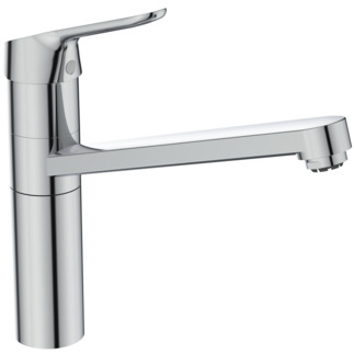 Picture of IDEAL STANDARD Ceraflex kitchen mixer tap low pressure BlueStart extended base, 222mm projection #BC136AA - chrome