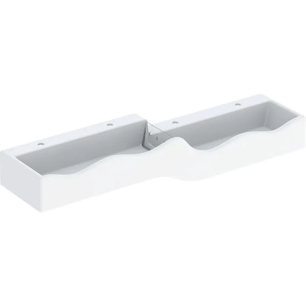 Picture of GEBERIT Bambini play and washspace, for four washbasin taps, lower basin on the right white alpine / matt #430050016