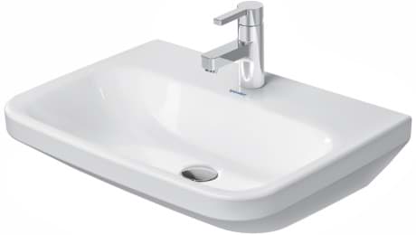 Picture of DURAVIT Washbasin Med 232460 Design by Matteo Thun & Antonio Rodriguez #2324600000 - p Color 00, White High Gloss, Rectangular, Number of washing areas: 1 Middle, Number of faucet holes per wash area: 1 Middle 600 mm