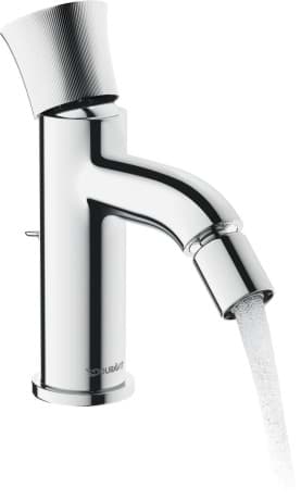 Picture of DURAVIT Single lever bidet mixer WT2400001 Design by Philippe Starck _ Color 10, Flow rate (3 bar): 4,5 l/min 168 mm #WT2400001010 - Color 10, Flow rate (3 bar): 4,5 l/min 168 mm
