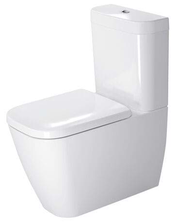 Зображення з  DURAVIT Toilet close-coupled 213409 Design by sieger design #21340900001 - © Color 00, White High Gloss, Flush water quantity: 4,5 l 365 x 630 mm