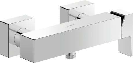 Picture of DURAVIT Single lever shower mixer for exposed installation MH4230000 Design by Duravit _ Color 10, Chrome, Connection type for water supply connection: S-connections, Centre distance: 150 mm ± 15 mm, Flow rate (3 bar): 21 l/min 98 mm #MH4230000010 - Color 10, Chrome, Connection type for water supply connection: S-connections, Centre distance: 150 mm ± 15 mm, Flow rate (3 bar): 21 l/min 98 mm