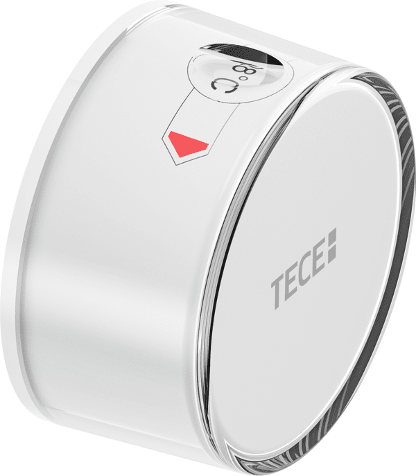 Picture of TECE shower toilet control knob temperature, plastic white #9820361