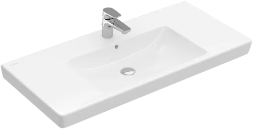 Picture of VILLEROY BOCH Subway 2.0 Vanity washbasin, 1000 x 480 x 180 mm, White Alpin, with overflow, ground #71751G01
