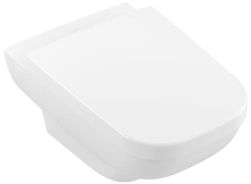 Picture of VILLEROY BOCH Joyce Toilet seat and cover, with automatic lowering mechanism (SoftClosing), with removable seat (QuickRelease), White Alpin #9M52S101