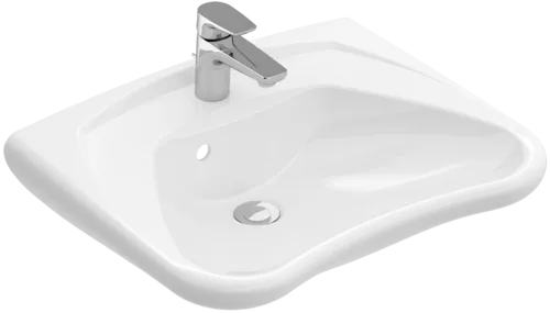 VILLEROY BOCH ViCare Washbasin ViCare, 600 x 490 x 180 mm, White Alpin, with overflow #71196301 resmi