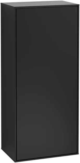 Bild von VILLEROY BOCH Finion Seitenschrank, mit Beleuchtung, 1 Tür, 418 x 936 x 270 mm, Black Matt Lacquer #G56000PD