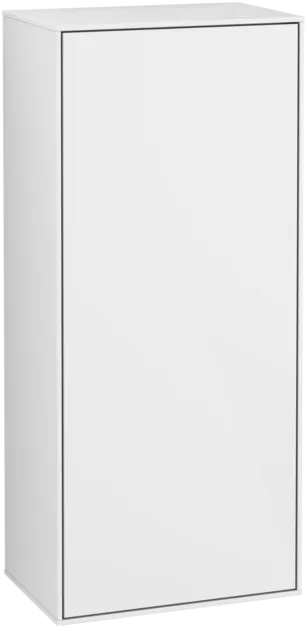 Bild von VILLEROY BOCH Finion Seitenschrank, mit Beleuchtung, 1 Tür, 418 x 936 x 270 mm, Glossy White Lacquer #G56000GF