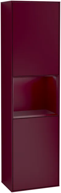 Bild von VILLEROY BOCH Finion Hochschrank, mit Beleuchtung, 2 Türen, 418 x 1516 x 270 mm, Peony Matt Lacquer / Peony Matt Lacquer #G460HBHB