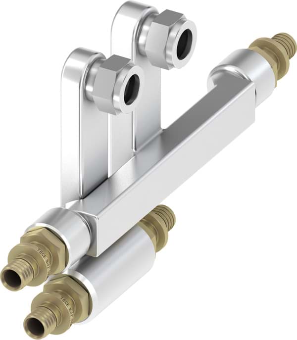 TECE TECEflex SLHK-Anschlussgarnitur 20 x 15 Cu x 16 mm, vernickelt #730120