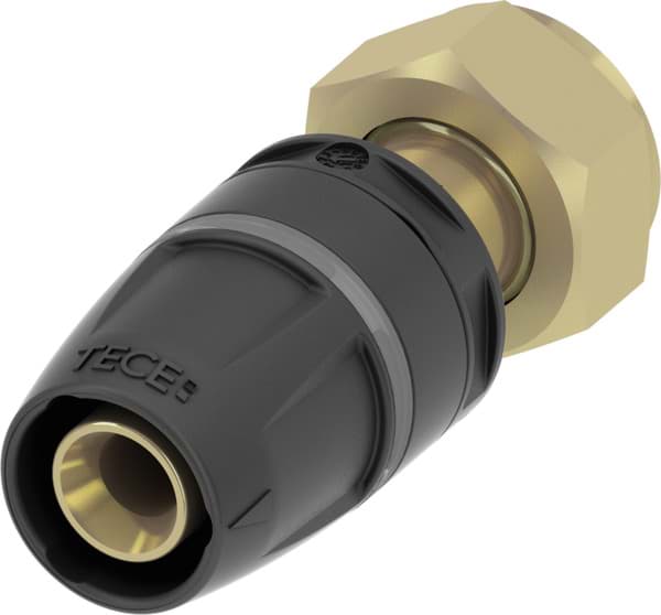 TECE TECElogo-Push Verschraubung, flachdichtend Standard Messing, Dim. 20 x 3/4" #8630203