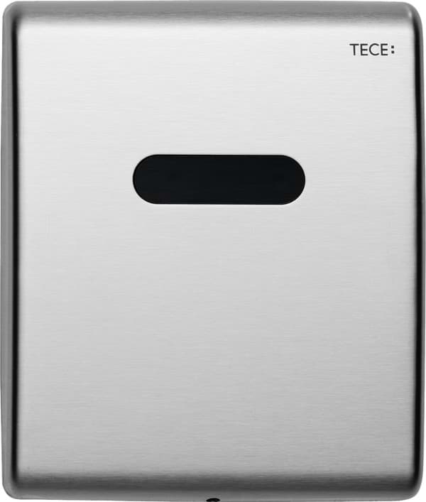 Зображення з  TECE TECEplanus, електронна панель змиву для пісуару, живлення від акумулятора 6 В, матова нержавіюча сталь #9242350