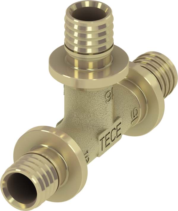 TECE TECEflex T-Stück Dimension 40 x 40 x 40, Siliziumbronze #710140