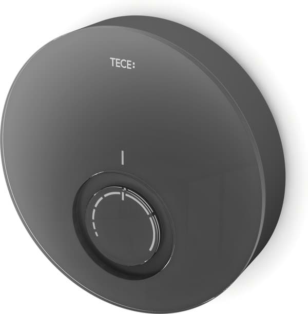εικόνα του TECE TECEfloor design thermostat cover DT, black glass, black housing 77400015