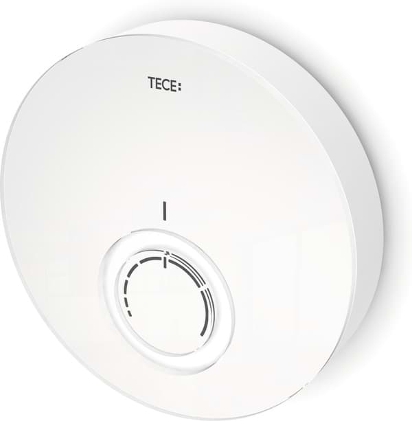 Picture of TECE TECEfloor design thermostat cover DT, white glass, white housing 77400016
