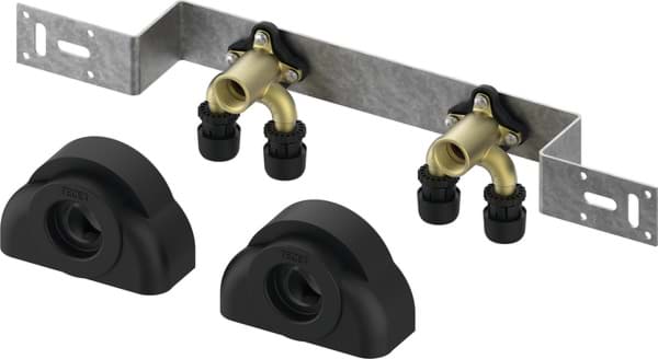 TECE TECElogo-Ax Montageeinheit 150 mm mit U-Doppelwandscheibe Dimension 16 x Rp 1/2", Si-Bronze #8804004
