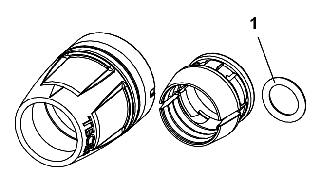 Bild von TECE TECElogo-Push Übergangsmuffe Dimension 20 x Rp 1/2", Rotguss/Si-Bronze #8713003