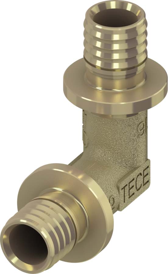 Obrázek TECE TECEflex elbow 90° standard brass, 20 x 20 #767020