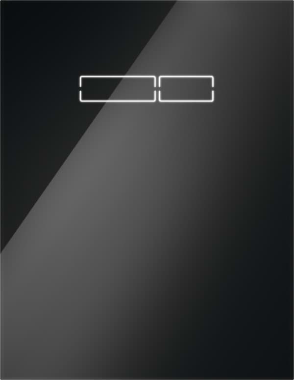 Зображення з  TECE TECElux, скляна панель змиву з сенсорною активацією sen-Touch, чорне скло #9650003