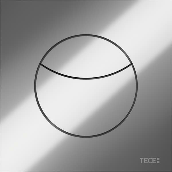 TECE TECEflushpoint pneumatische Fernauslösung für Zweimengentechnik, Feinbauset, mit eckiger Blende, Chrom glänzend #9240979