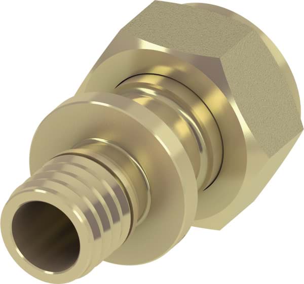 εικόνα του TECE TECEflex screw connection, flat-sealing standard brass, dim. 20 x 1" #767576