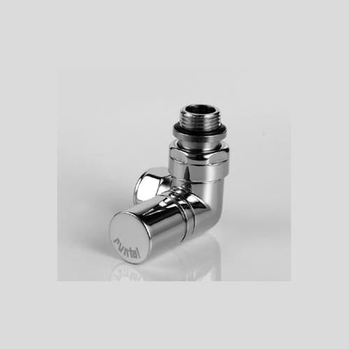 Зображення з  ZEHNDER RADVAL XS angled radiator valve, head right, white 838371