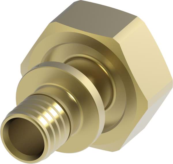 TECE TECEflex Eurokonusverschraubung 3/4" Dimension 16 mit Flex Pressanschluss Standard Messing #763616
