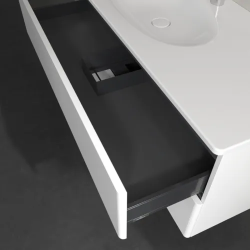 Bild von VILLEROY BOCH Antao Waschbeckenunterschrank, 2 Auszüge, 1188 x 504 x 493 mm, Front ohne Struktur, White Matt Lacquer #K06000MT