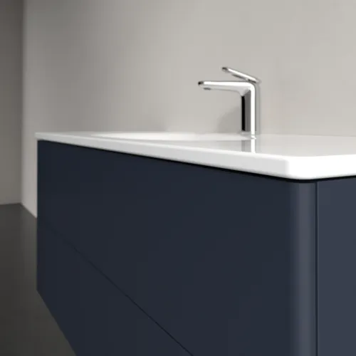 Bild von VILLEROY BOCH Antao Waschbeckenunterschrank, 2 Auszüge, 1188 x 504 x 493 mm, Front ohne Struktur, Midnight Blue Matt Lacquer #K06000HG