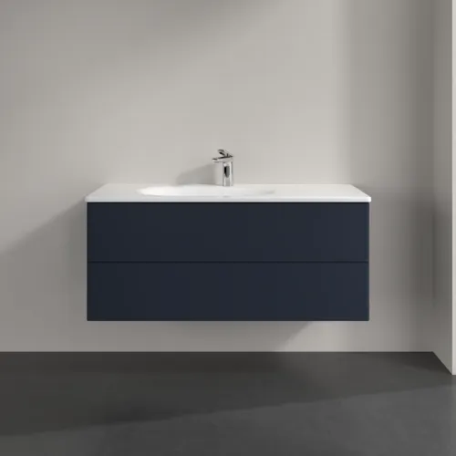 Bild von VILLEROY BOCH Antao Waschbeckenunterschrank, 2 Auszüge, 1188 x 504 x 493 mm, Front ohne Struktur, Midnight Blue Matt Lacquer #K06000HG
