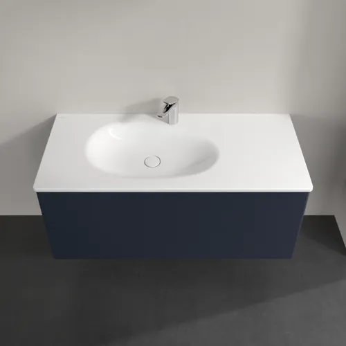 Bild von VILLEROY BOCH Antao Waschbeckenunterschrank, 2 Auszüge, 1188 x 504 x 493 mm, Front ohne Struktur, Midnight Blue Matt Lacquer #K06000HG