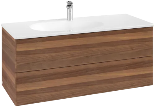 Picture of VILLEROY BOCH Antao Vanity unit, 2 pull-out compartments, 1188 x 504 x 492 mm, Front without structure, Warm Walnut #K06000HM