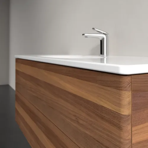 Obrázek VILLEROY BOCH Toaletní skříňka Antao, 2 výsuvy, 1188 x 504 x 492 mm, přední strana bez konstrukce, teplý ořech #K06000HM