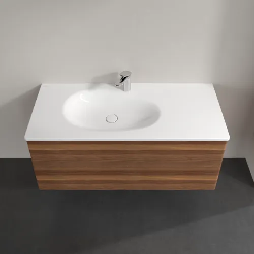 Obrázek VILLEROY BOCH Toaletní skříňka Antao, 2 výsuvy, 1188 x 504 x 492 mm, přední strana bez konstrukce, teplý ořech #K06000HM