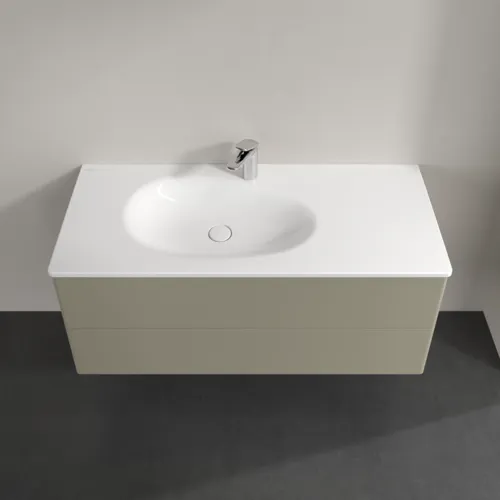 Bild von VILLEROY BOCH Antao Waschbeckenunterschrank, 2 Auszüge, 1188 x 504 x 493 mm, Front ohne Struktur, Stone Grey Matt Lacquer #K06000HK