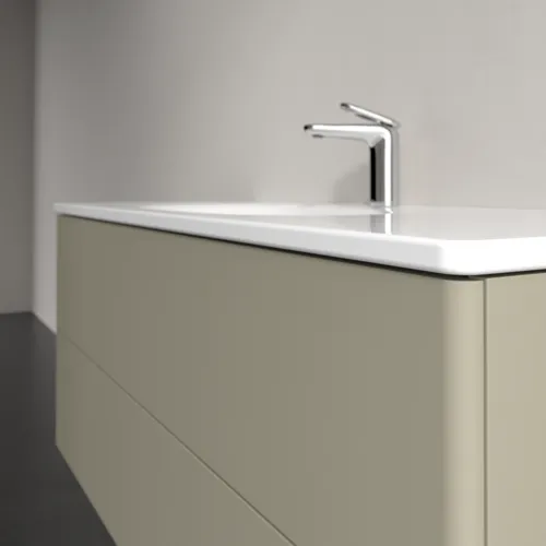 Bild von VILLEROY BOCH Antao Waschbeckenunterschrank, 2 Auszüge, 1188 x 504 x 493 mm, Front ohne Struktur, Stone Grey Matt Lacquer #K06000HK