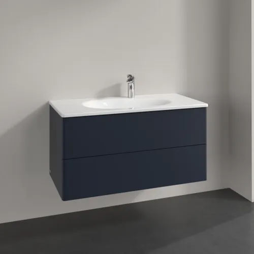Bild von VILLEROY BOCH Antao Waschbeckenunterschrank, 2 Auszüge, 988 x 504 x 496 mm, Front ohne Struktur, Midnight Blue Matt Lacquer #K05000HG