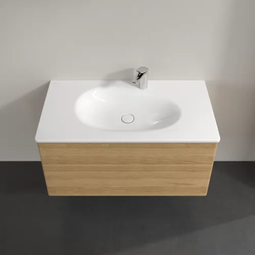 Bild von VILLEROY BOCH Antao Waschbeckenunterschrank, 2 Auszüge, 988 x 504 x 496 mm, Front mit Struktur, Honey Oak #K05100HN