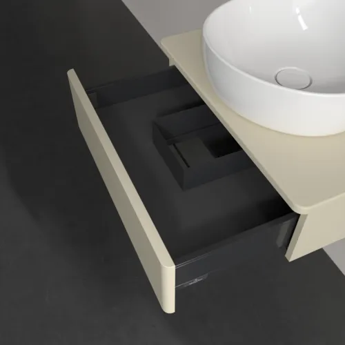 Bild von VILLEROY BOCH Antao Waschbeckenunterschrank, 1 Auszug, 600 x 190 x 500 mm, Front ohne Struktur, Silk Grey Matt Lacquer / Silk Grey Matt Lacquer #K07010HJ