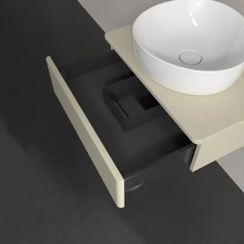 Bild von VILLEROY BOCH Antao Waschbeckenunterschrank, 1 Auszug, 600 x 190 x 500 mm, Front ohne Struktur, Silk Grey Matt Lacquer / Silk Grey Matt Lacquer #K07010HJ