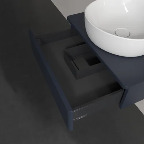 Bild von VILLEROY BOCH Antao Waschbeckenunterschrank, 1 Auszug, 600 x 190 x 500 mm, Front ohne Struktur, Midnight Blue Matt Lacquer / Midnight Blue Matt Lacquer #K07010HG