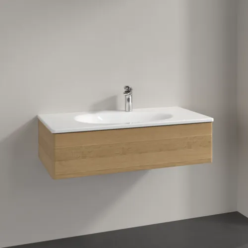 Bild von VILLEROY BOCH Antao Waschbeckenunterschrank, 1 Auszug, 988 x 256 x 493 mm, Front ohne Struktur, Honey Oak #K02000HN