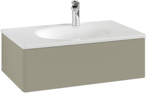 VILLEROY BOCH Antao Waschbeckenunterschrank, 1 Auszug, 788 x 256 x 496 mm, Front ohne Struktur, Stone Grey Matt Lacquer #K01000HK, Bild 2