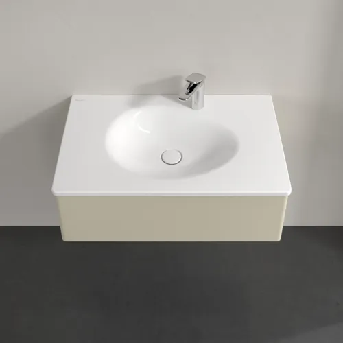 Bild von VILLEROY BOCH Antao Waschbeckenunterschrank, 1 Auszug, 788 x 256 x 496 mm, Front ohne Struktur, Silk Grey Matt Lacquer #K01000HJ