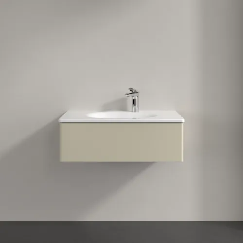 Bild von VILLEROY BOCH Antao Waschbeckenunterschrank, 1 Auszug, 788 x 256 x 496 mm, Front ohne Struktur, Silk Grey Matt Lacquer #K01000HJ