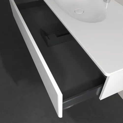 Bild von VILLEROY BOCH Antao Waschbeckenunterschrank, 1 Auszug, 1188 x 256 x 493 mm, Front ohne Struktur, White Matt Lacquer #K03000MT