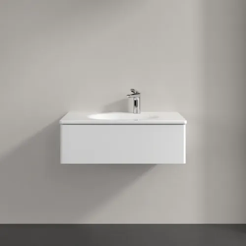 Bild von VILLEROY BOCH Antao Waschbeckenunterschrank, 1 Auszug, 788 x 256 x 496 mm, Front ohne Struktur, White Matt Lacquer #K01000MT