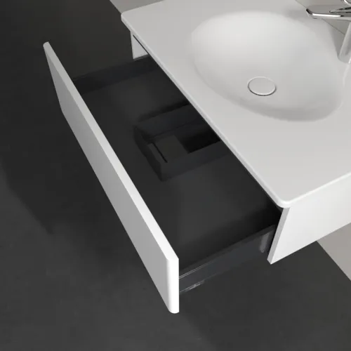 Bild von VILLEROY BOCH Antao Waschbeckenunterschrank, 1 Auszug, 788 x 256 x 496 mm, Front ohne Struktur, White Matt Lacquer #K01000MT