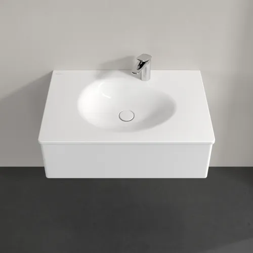 Bild von VILLEROY BOCH Antao Waschbeckenunterschrank, 1 Auszug, 788 x 256 x 496 mm, Front ohne Struktur, White Matt Lacquer #K01000MT